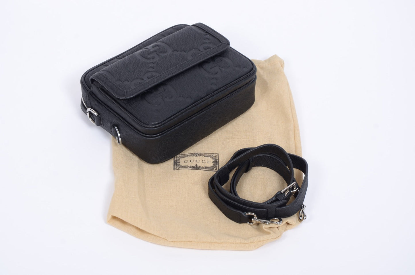 Мъжка чанта Gucci от естествена кожа